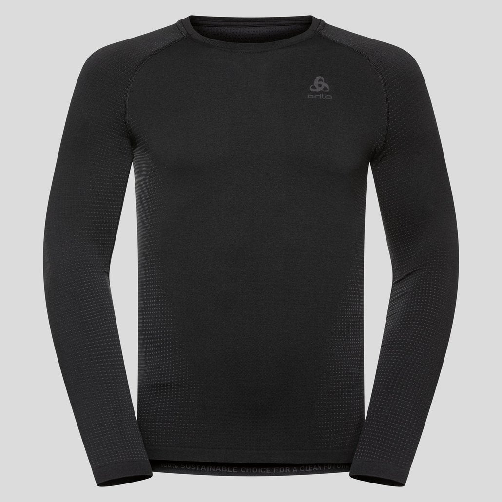 Couche de Base Odlo Crew Neck Performance Warm Eco Top Hommes - Plein Air Entrepôt