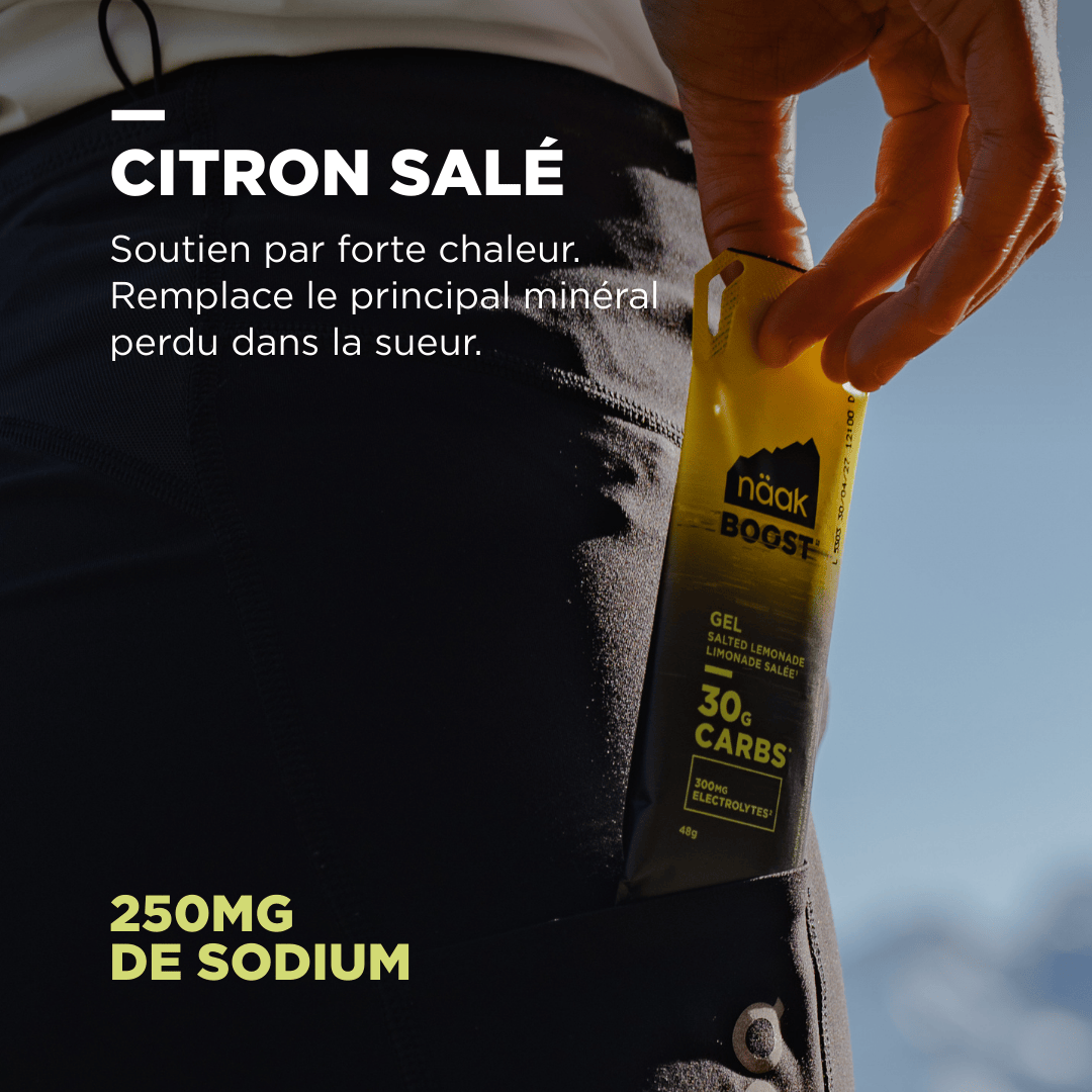 Naak Gel Boost Energie Citron Salé 30 - Plein air Entrepôt