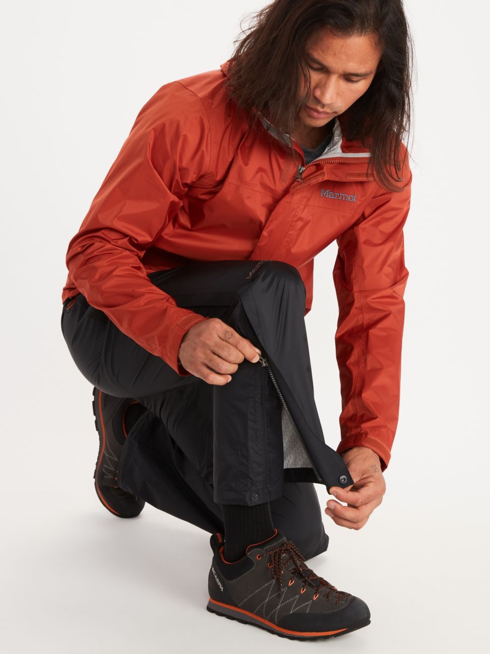 Marmot Pantalons Imper-respirants Precip Eco Zip pleine longueur Homme - Plein Air Entrepôt