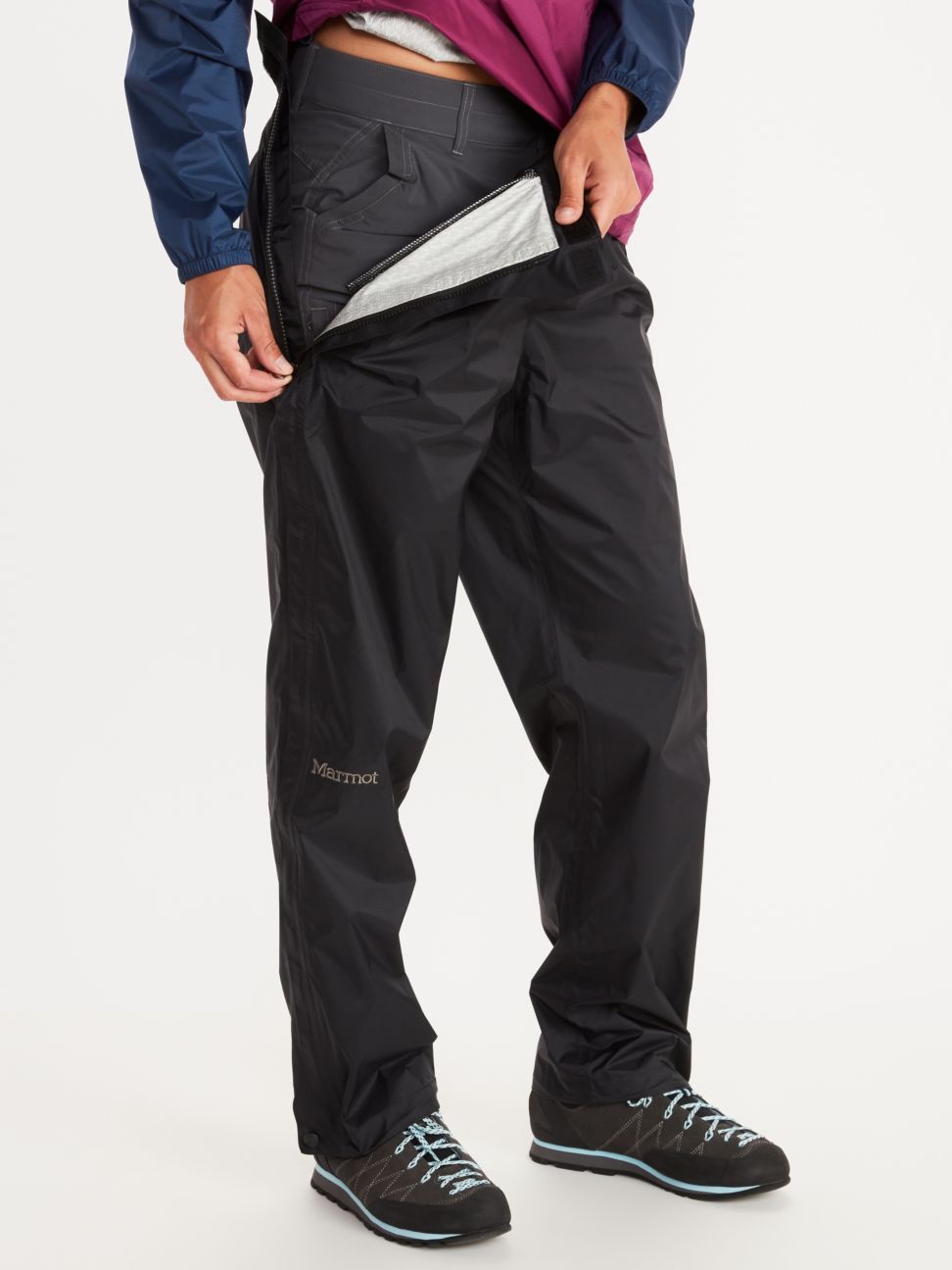 Marmot Pantalons Imper-respirants Precip Eco Zip Pleine longueur Femmes - Plein Air Entrepôt