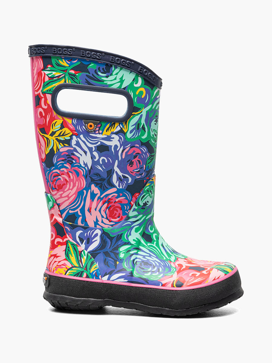 Bottes de pluie BOGS Rainboots Rose Garden Grand Enfant - Plein air Entrepôt