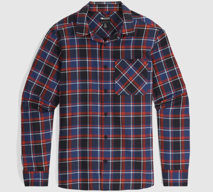 Chemise à manches longues Outdoor Research Ravenna Flannel Hommes - Plein Air Entrepôt