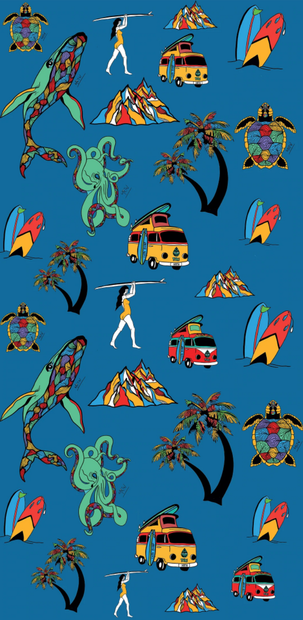 Serviette Tiki Microfibre Moyenne