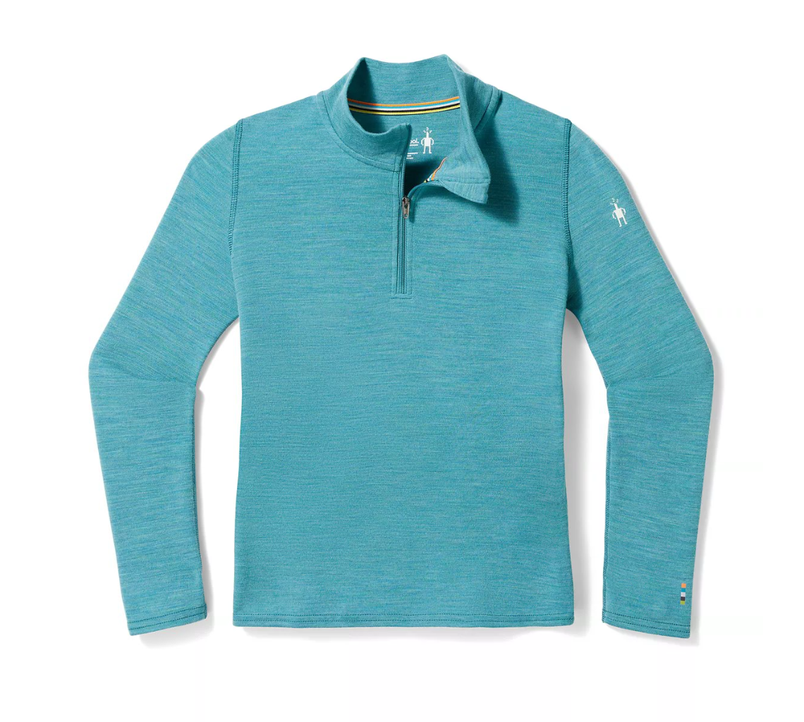 Couche de base thermique classique en mérinos pour enfants zipper 1/4 SMP3 - Plein Air Entrepôt