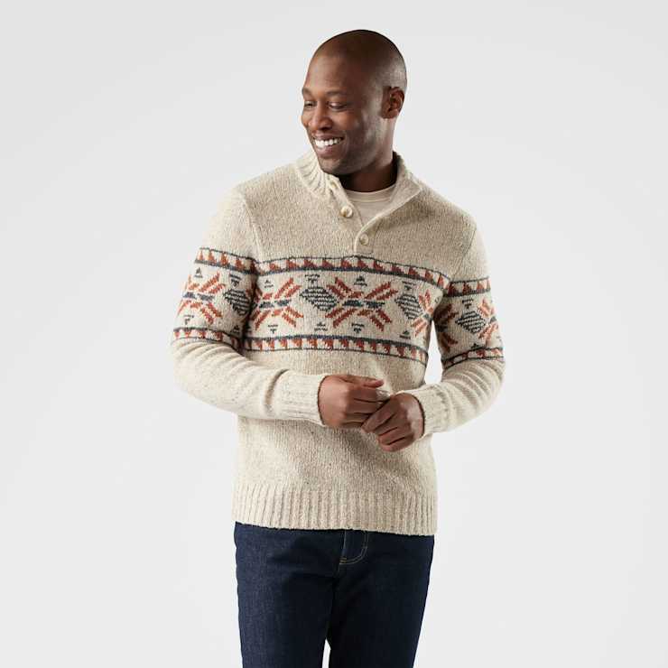 Chandail Smartwool Heavy Henley Crew Sweater Hommes - Plein Air Entrepôt