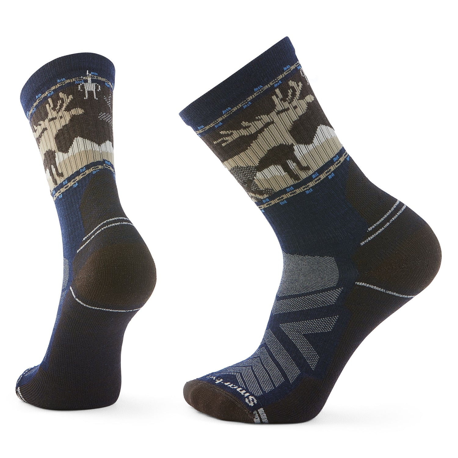 Bas Smartwool Hike Light Cushion Mountain Moose Crew - Plein air Entrepôt