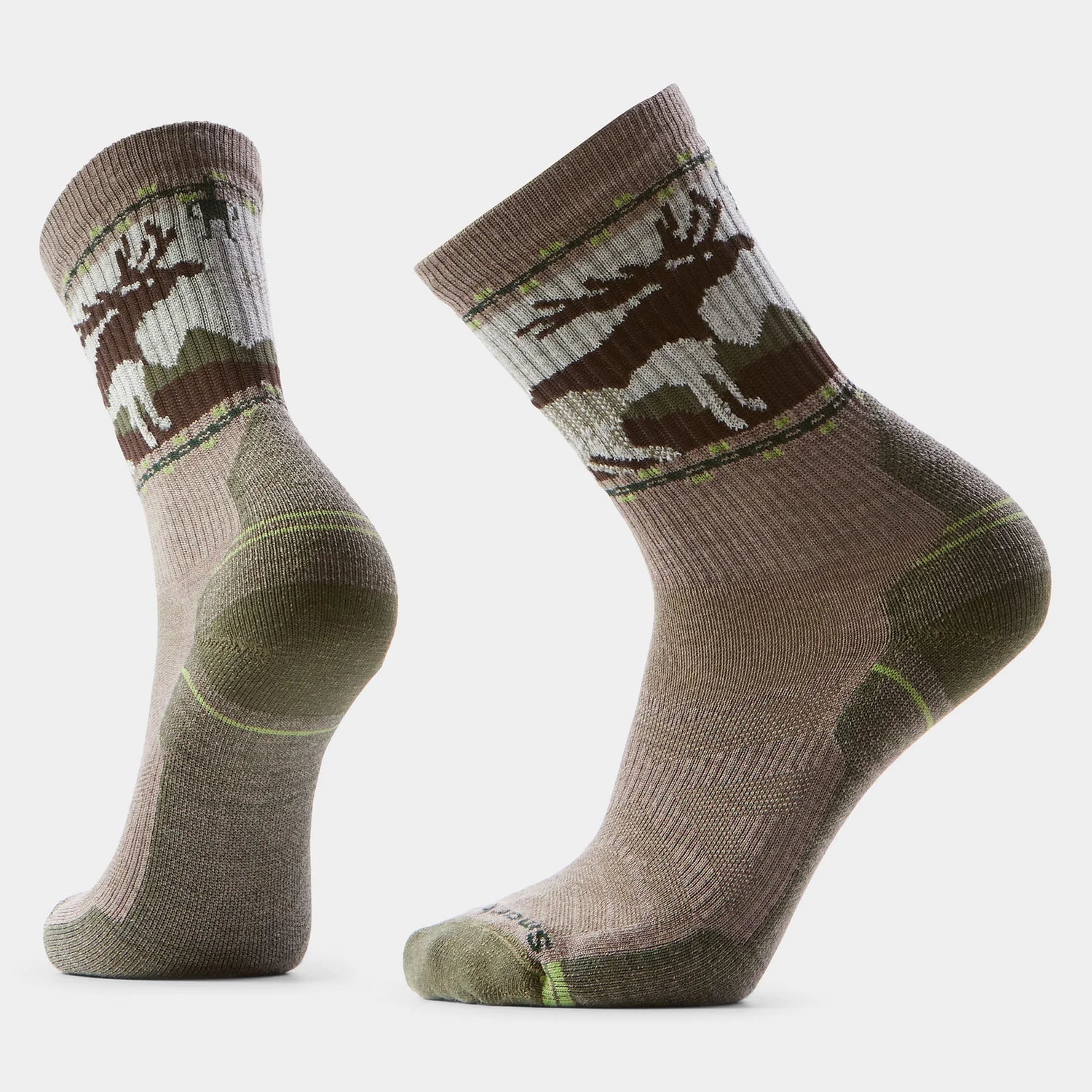 Smartwool Socks Hike Light Cushion Mountain Graphic Crew