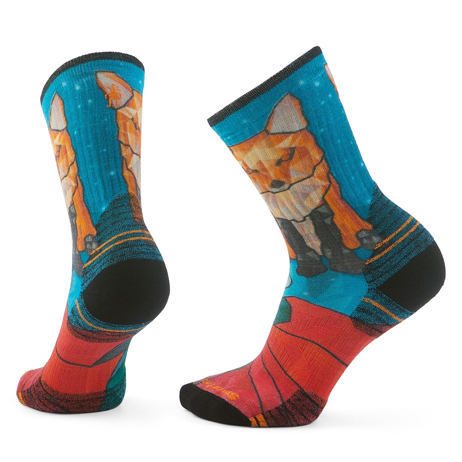 Bas Smartwool Hike Targeted Cushion Geo Fox Print Crew Femmes - Plein air Entrepôt