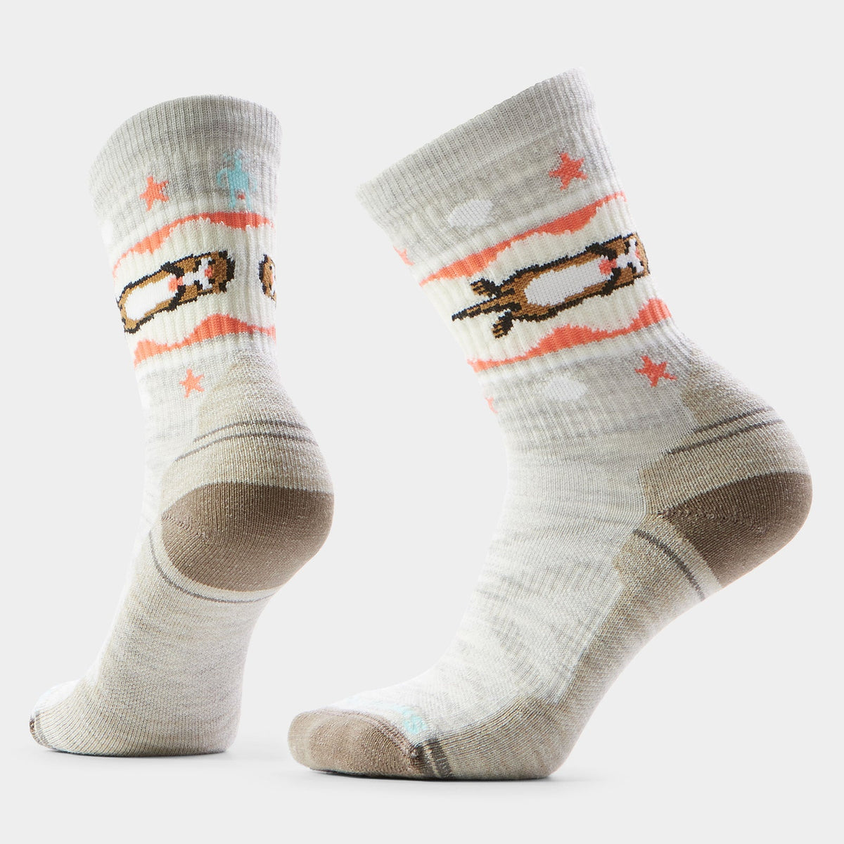 Smartwool Hike Light Cushion Otter Float Crew Socks Women