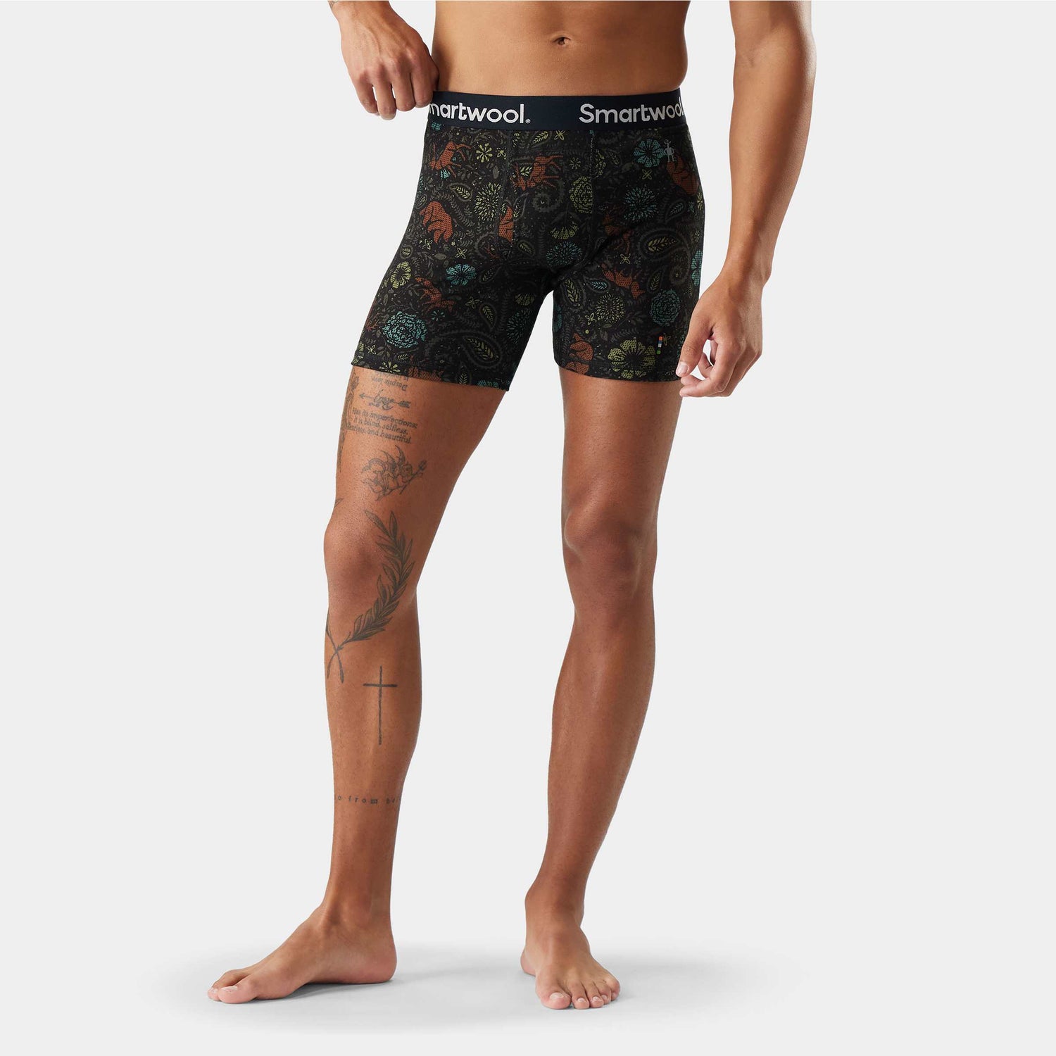 Caleçon Boxeur Smartwool Merino Print Boxer Brief Boxed Hommes - Plein air Entrepôt