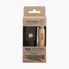 Opinel Couteau #8 VRI Inox avec Étui - Plein Air Entrepôt