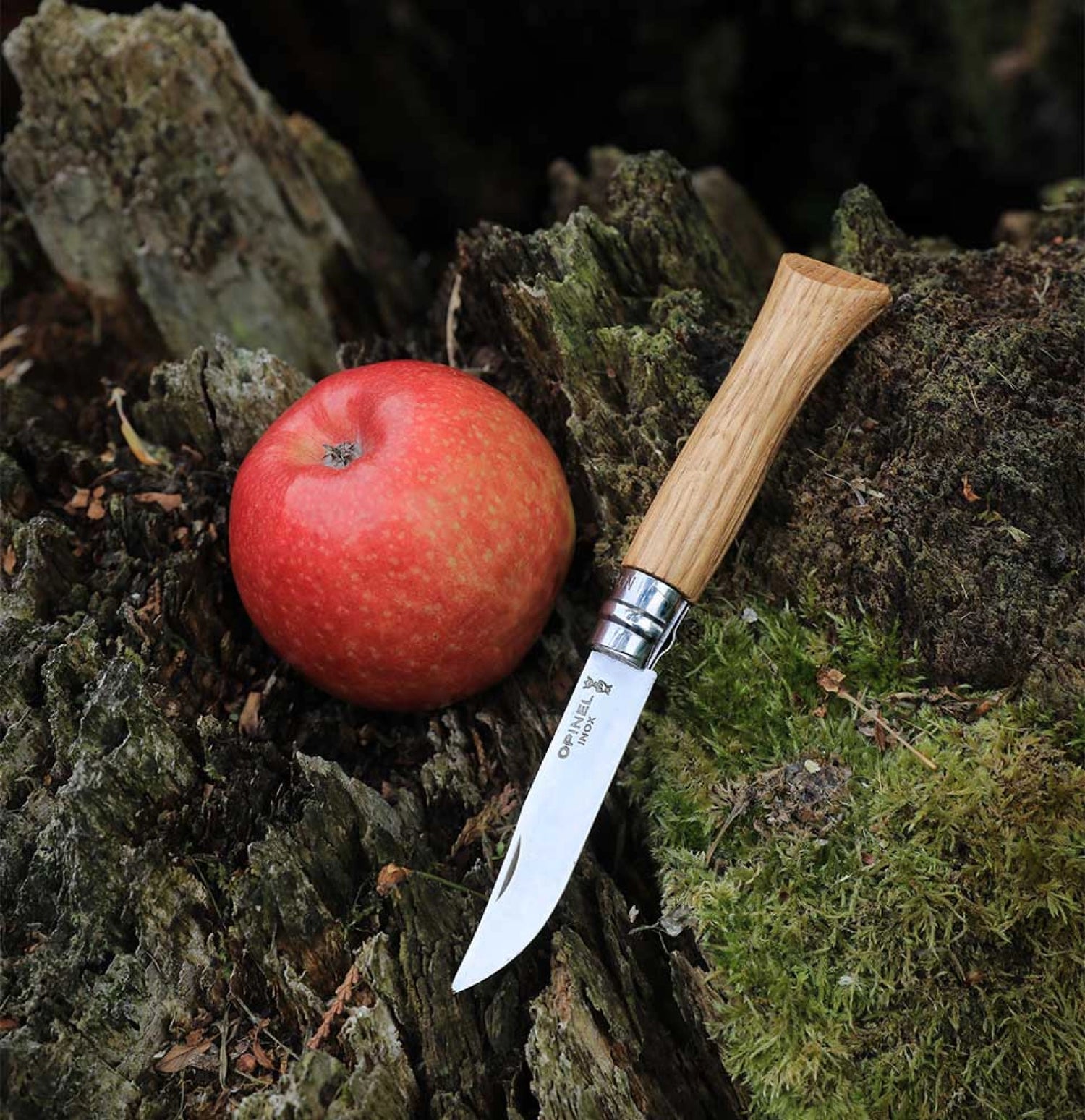 Couteau Opinel #06 Inox chêne - Plein air Entrepôt