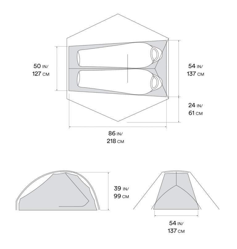 Tente Mountain Hardwear Strato UL 2 - Plein Air Entrepôt