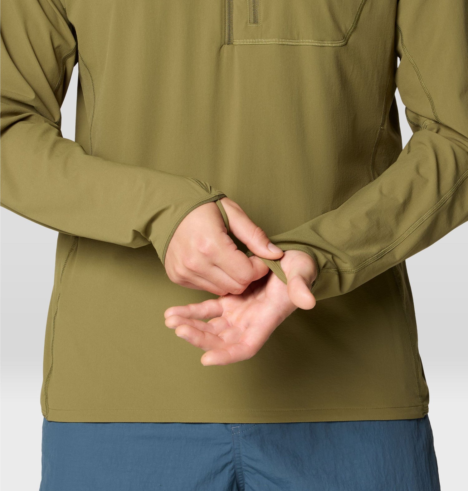 Chandail à capuchon Mountain Hardwear Sunshield Hoody Demi-Zip Hommes - Plein air Entrepôt