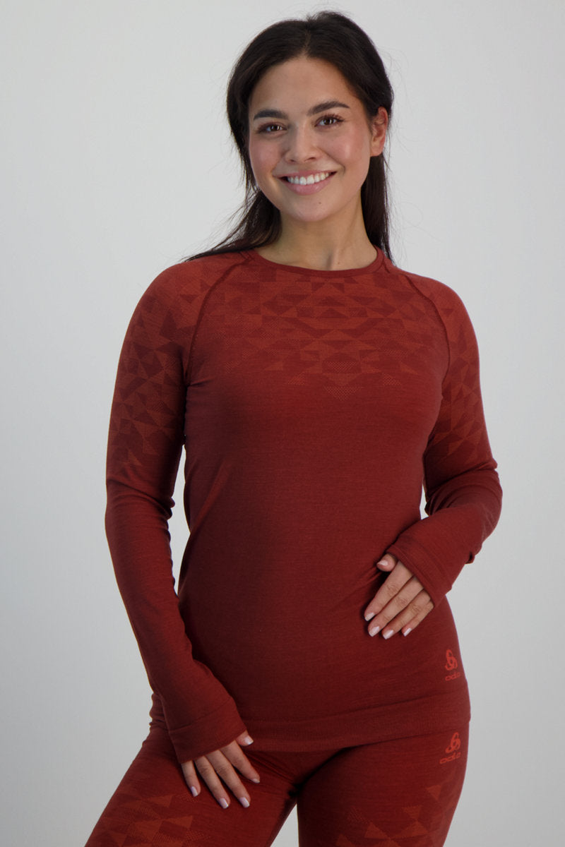 Odlo Chandail Kinship Performance 200 Mérinos Femme - Plein Air Entrepôt