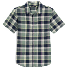Chemise OR Weisse Carreaux Manches courtes Hommes - Plein Air Entrepôt