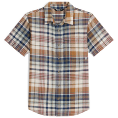 Chemise OR Weisse Carreaux Manches courtes Hommes - Plein Air Entrepôt