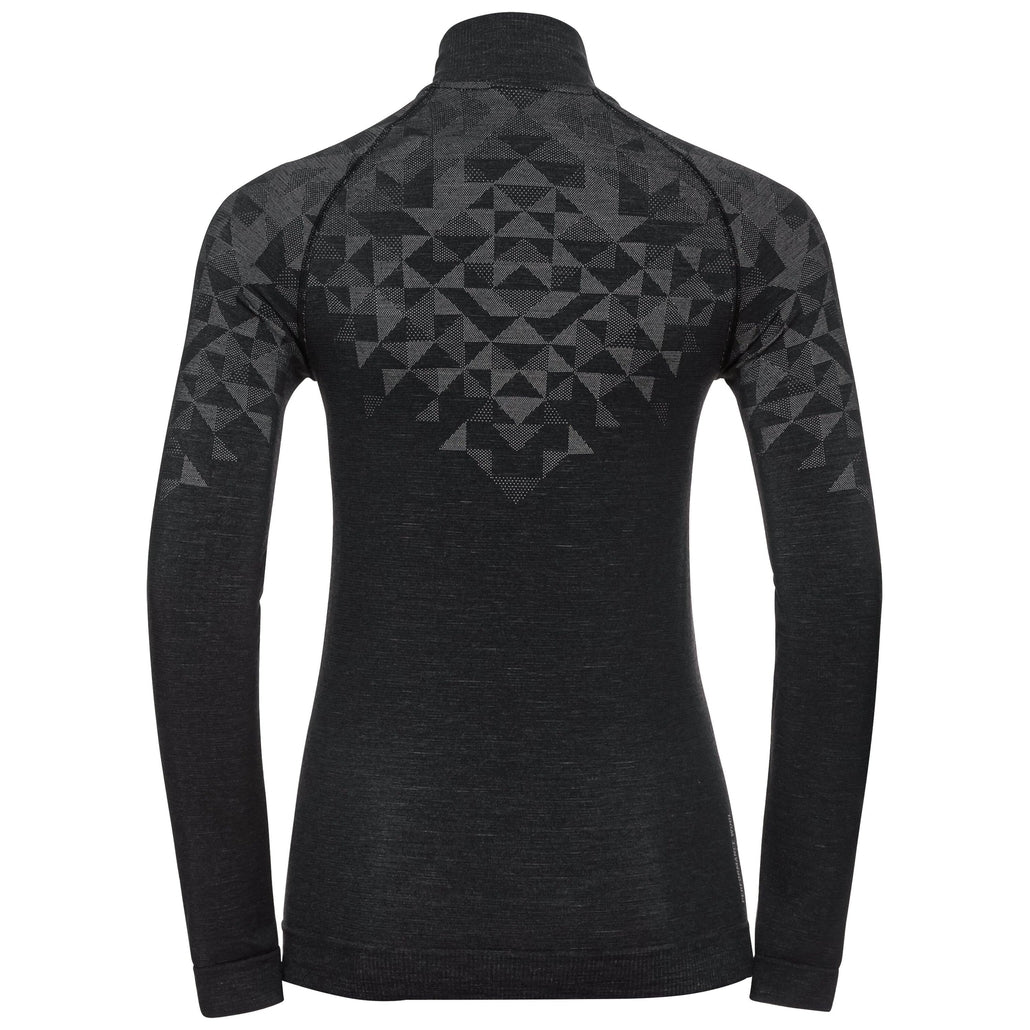 Odlo Chandail à manches longues Kinship Performance Wool 200 Half Zip Femme - Plein Air Entrepôt