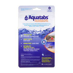 Comprimés de purification d'eau Aquatabs Package of 50, 1L Tabs - Plein air Entrepôt