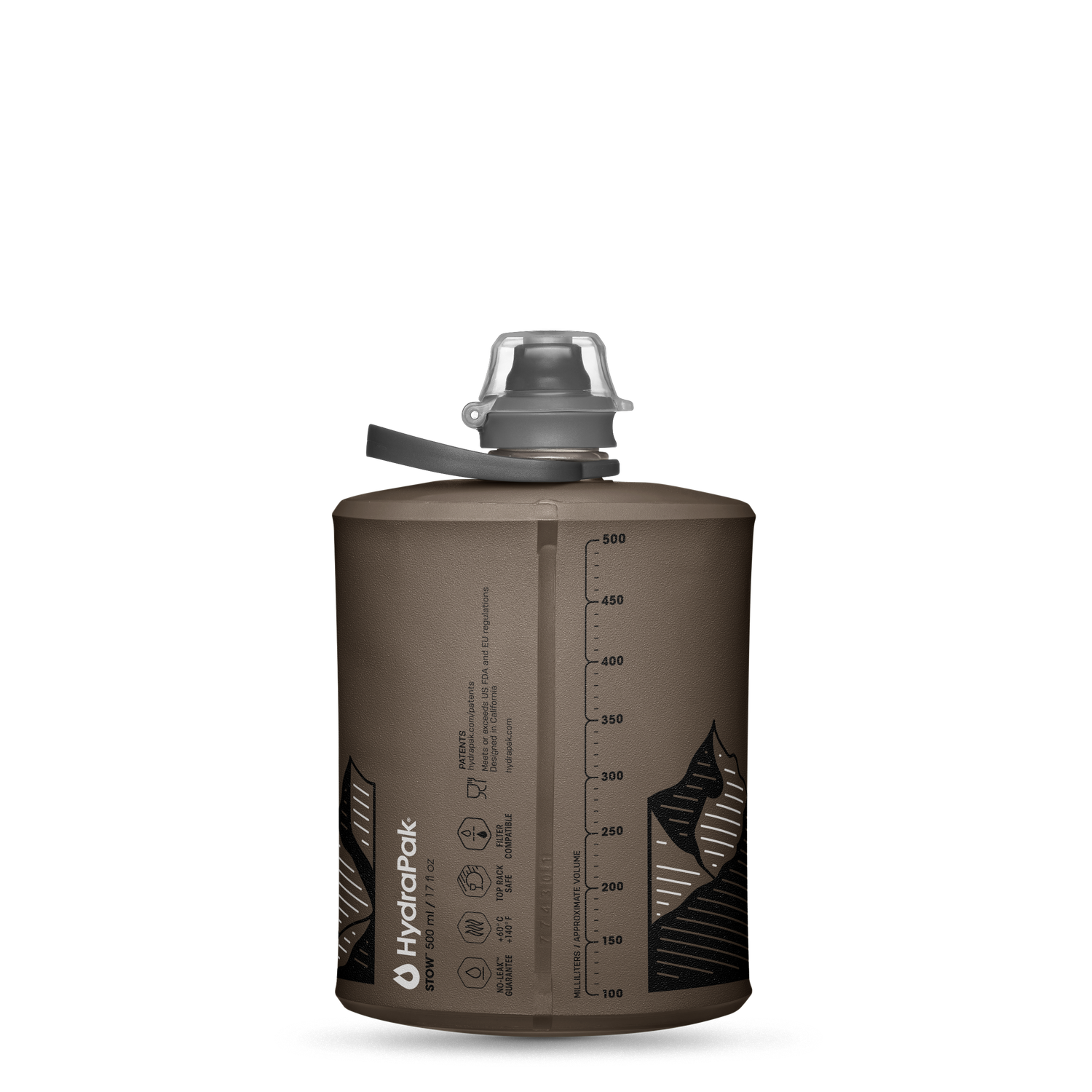 Bouteille d'eau Hydrapak Stow™ 500ml - Plein Air Entrepôt