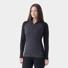 Couche de Base Smartwool Classic Thermal Merino 1/2 Zip Hoodie Femmes - Plein Air Entrepôt