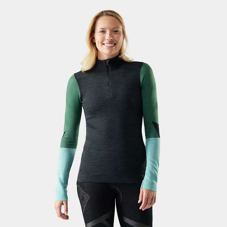 Couche de base Smartwool 1/4 Zip Intraknit Thermal Merino Femmes - Plein Air Entrepôt