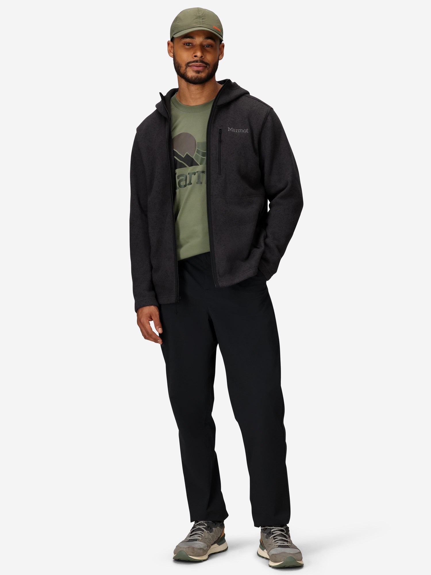 Chandail à Capuchon Marmot Drop Line Zip Complet Hommes - Plein air Entrepôt