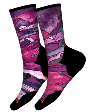 Smartwool Athlete Run Print Crew Targeted Cushion Femme - Plein Air Entrepôt