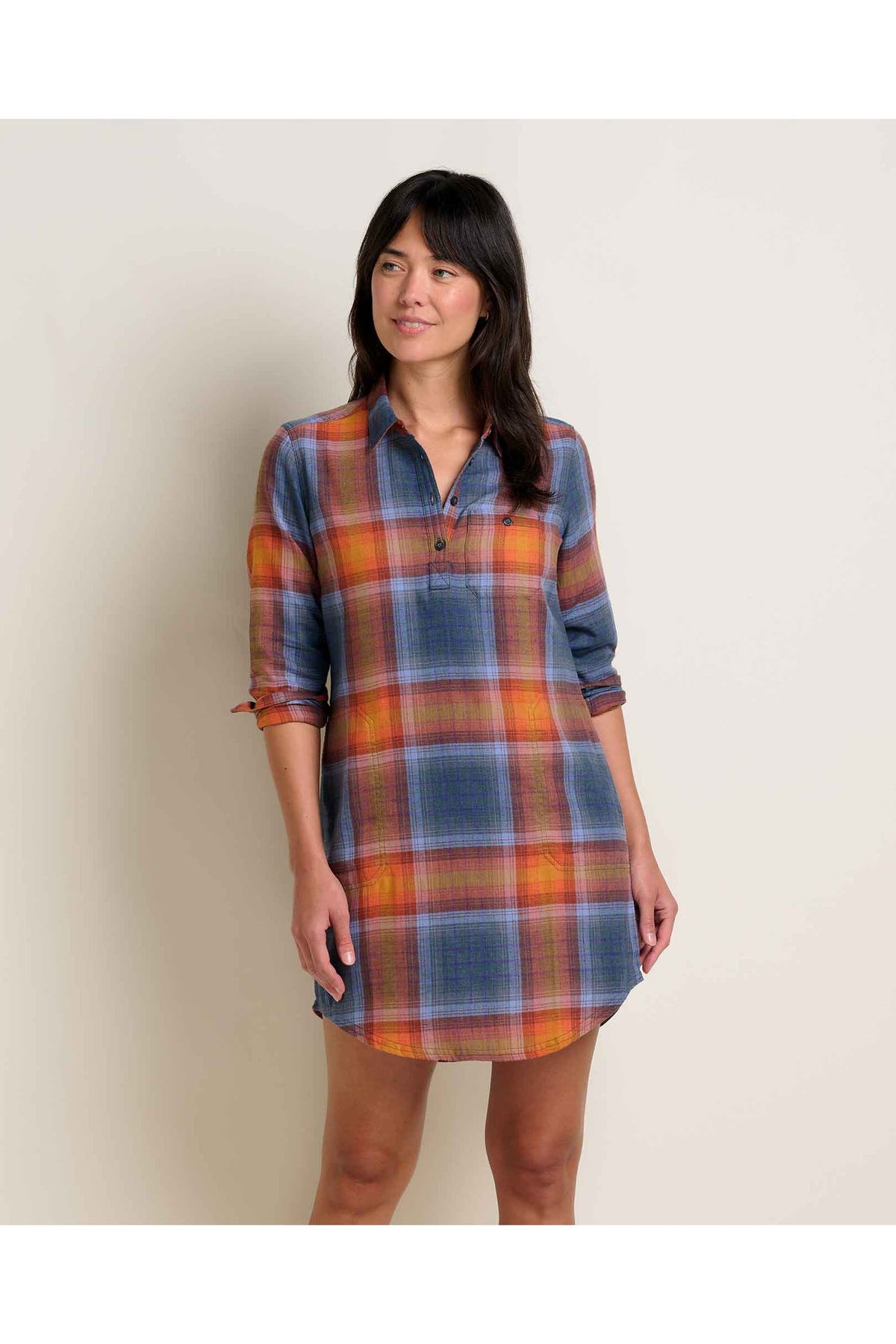 Toad & Co LS Dress Re-Form Popover Women