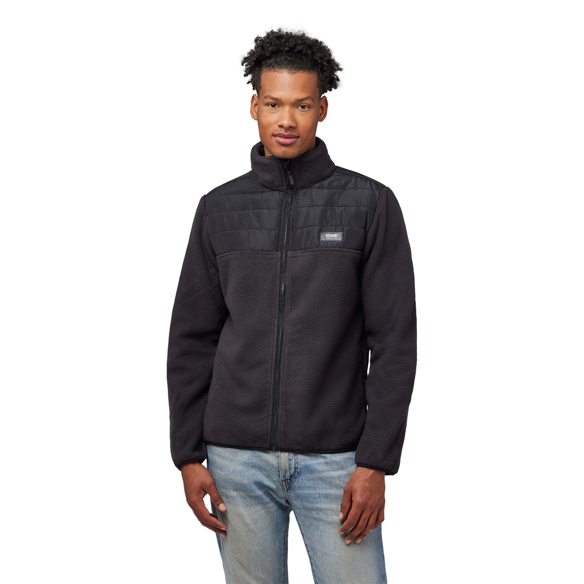 Kombi Fleece Sweater Green Land Recycled Men