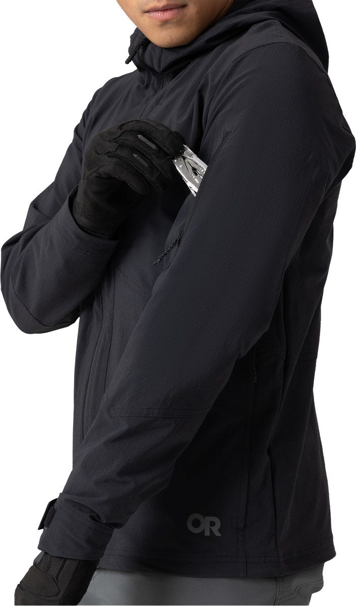 Softsheel Outdoor Research Solstice Capuchon S26 Hommes - Plein Air Entrepôt