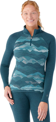 SMARTWOOL COUCHE DE BASE Classic Thermal Merino 1/4 Zip Boxed Femmes - Plein Air Entrepôt