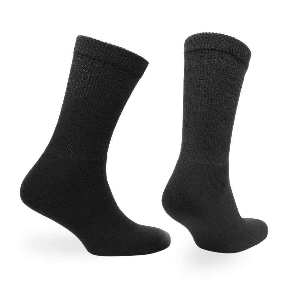 Bas Norfolk Extra-Wide Cushioned Wool Diabetic Crew Length - Plein air Entrepôt