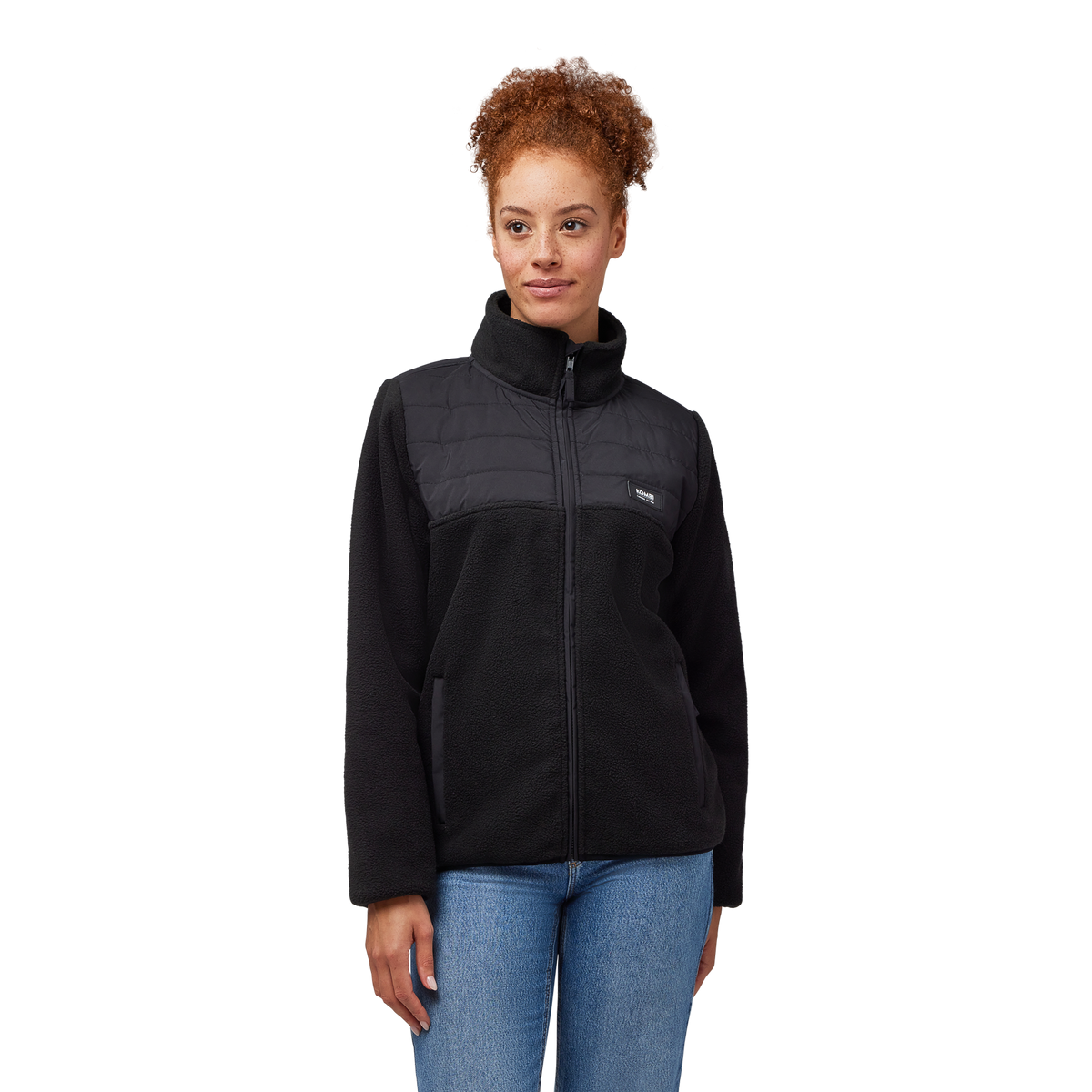 Kombi Fleece Sweater Green Land Recycled Women