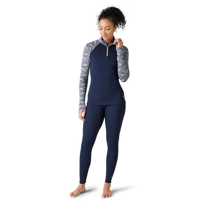Smartwool Merino 250 Baselayer Pattern 1/4 zip Boxed Femme-Plein Air Entrepôt